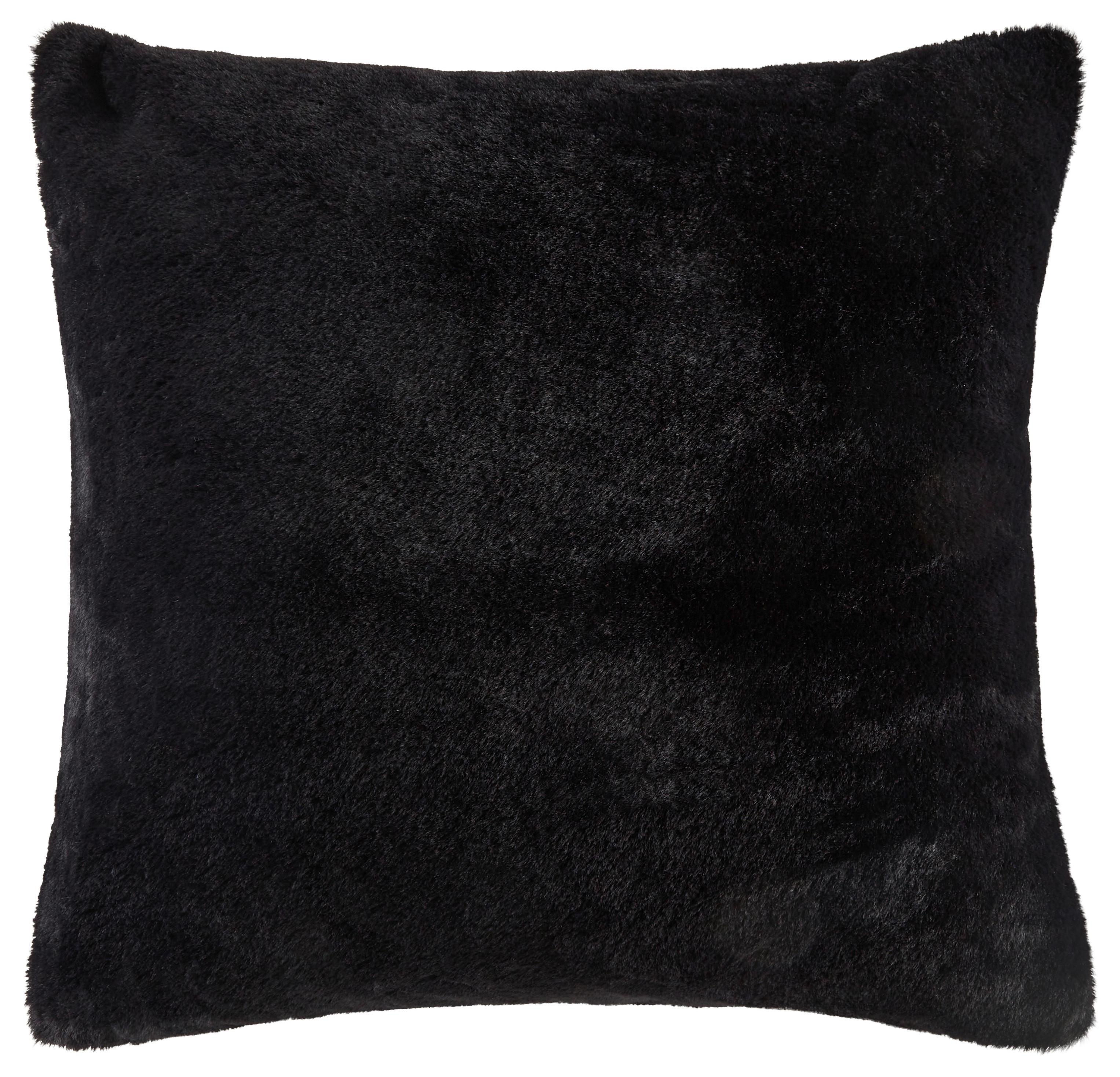 Zierkissen Lena 45x45 cm Polyester Schwarz - Schwarz, MODERN, Textil (45/45cm) - Luca Bessoni