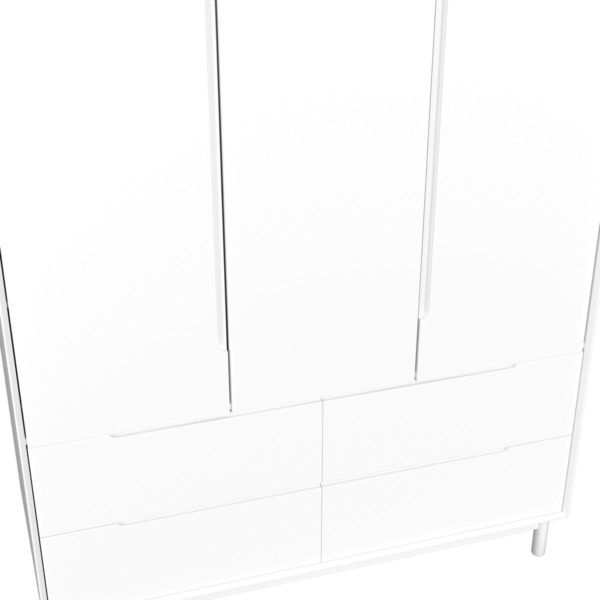 Šatníková skriňa MARLO š. cca 148 cm, dekor biela - biela, Modern, drevo/kompozitné drevo (148/223/60cm) - Bessagi Home