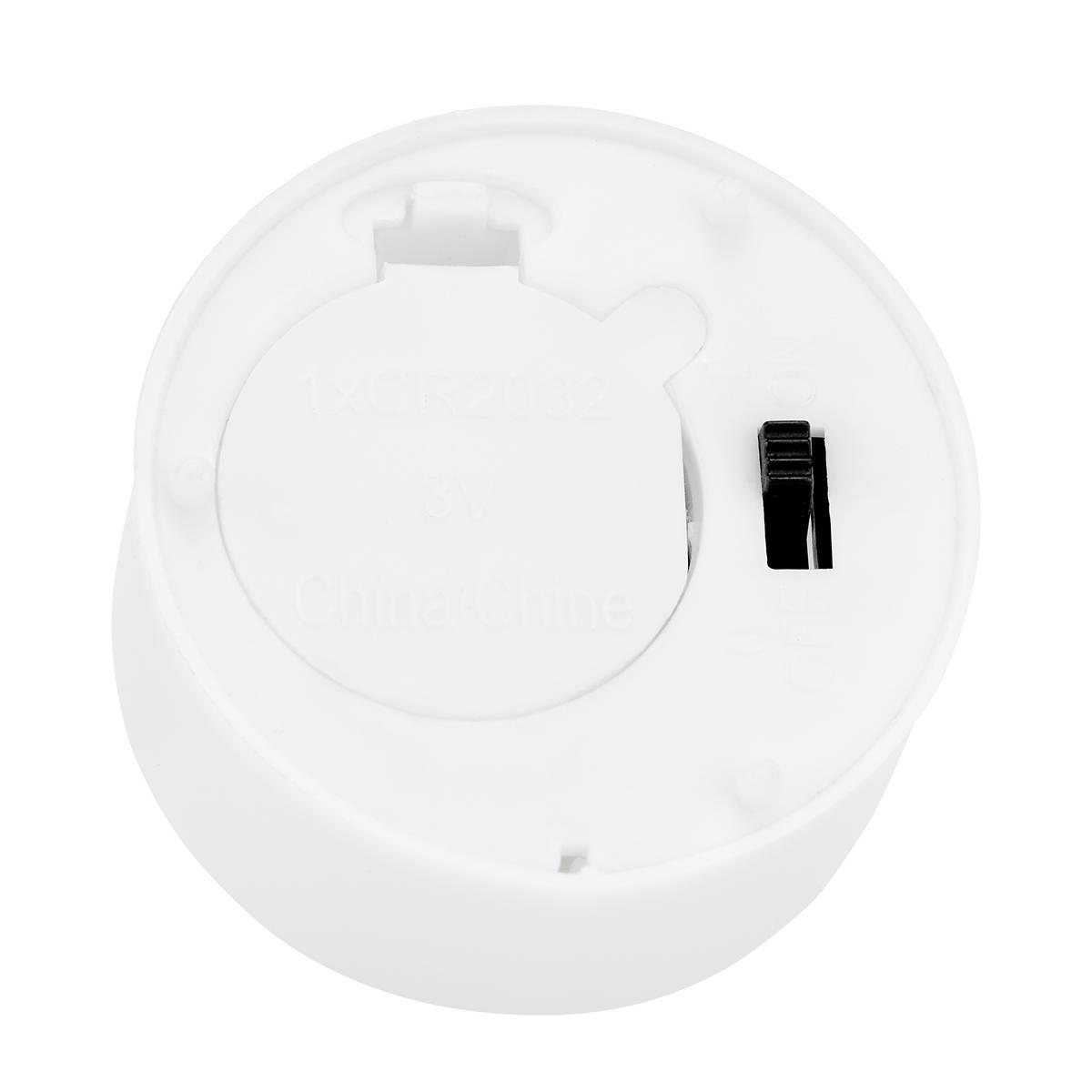 Teelicht mit Led Cara Weiß 4er-Set DxH: 3,8x3,5 cm - Weiß, Basics, Kunststoff - Ondega