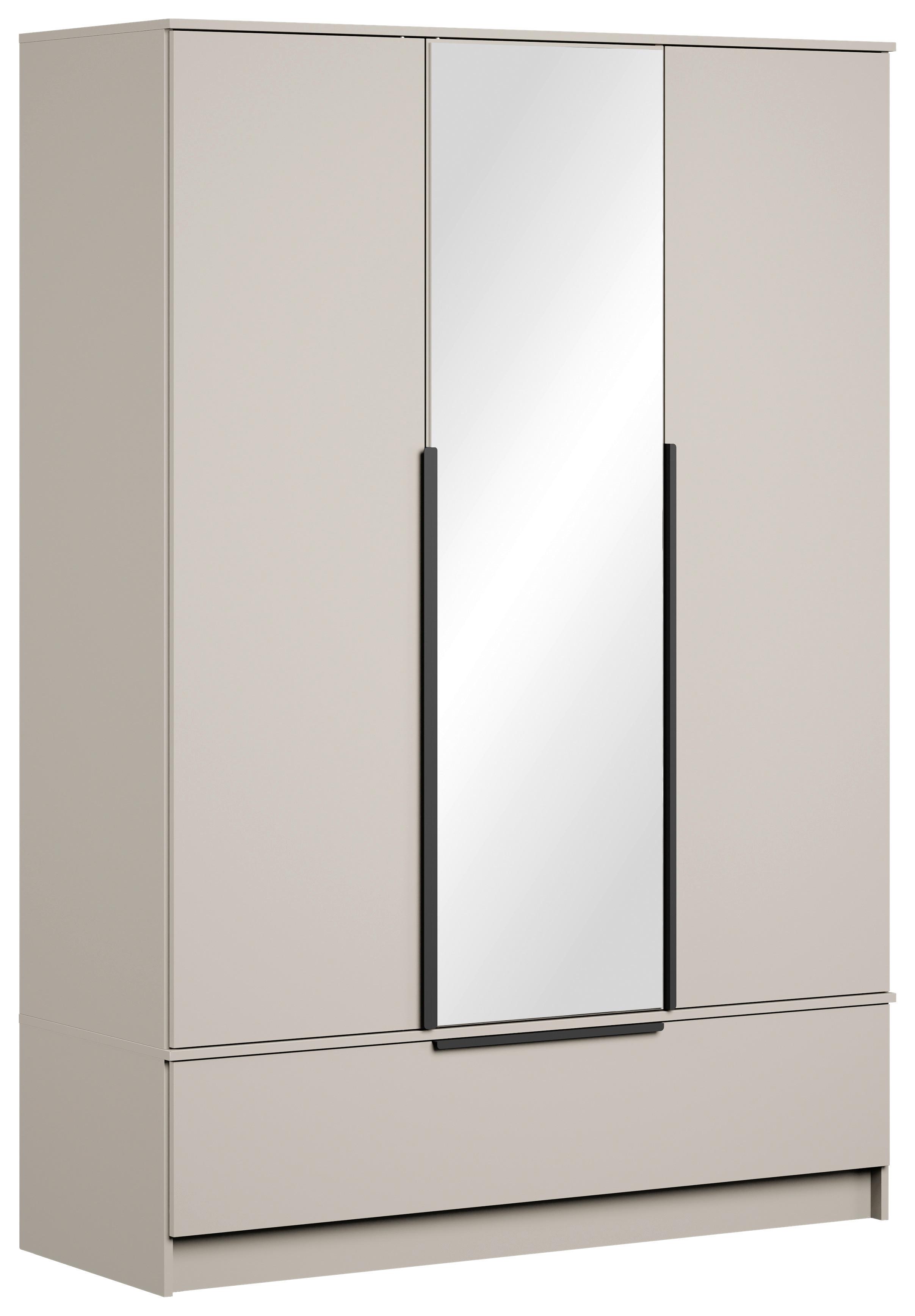 Kleiderschrank SPIRIT Kashmir Beige 134,5 cm - Kaschmir/Beige, KONVENTIONELL, Holzwerkstoff (134,5/192,9/51cm) - P & B