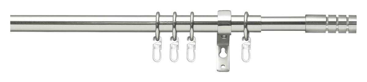 Rúdkarnis-garnitúra Kb. 200-360cm - nemesacélszínű, Romantik / Landhaus, fém (200-360cm) - James Wood