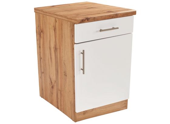Küchenunterschrank Stella Us60 - Eichefarben/Weiß, Holzwerkstoff (60/86/57cm) - Ombra Küchenunterschrank Stella Us60 - Eichefarben/Weiß, Holzwerkstoff (60/86/57cm) - Ombra