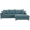 Ecksofa Armilla Blau S: 272x174 Cm - Blau/Hellgrau, Design, Textil (272/174cm) - MID.YOU