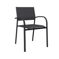 Gartensessel Paris - Anthrazit/Schwarz, MODERN, Textil/Metall (57/85/57cm) - Beldano