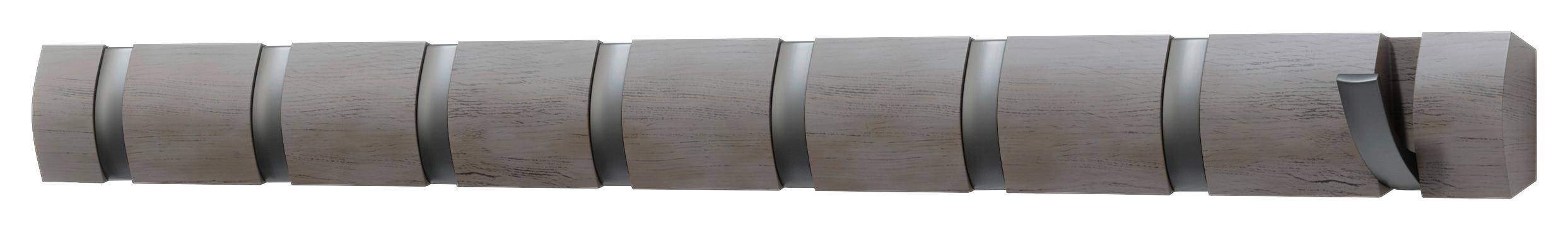 NÁSTENNÝ VEŠIAK 318858-1045 - sivá, Design, drevo/plast (6,4/3,2/81,3cm) - Umbra