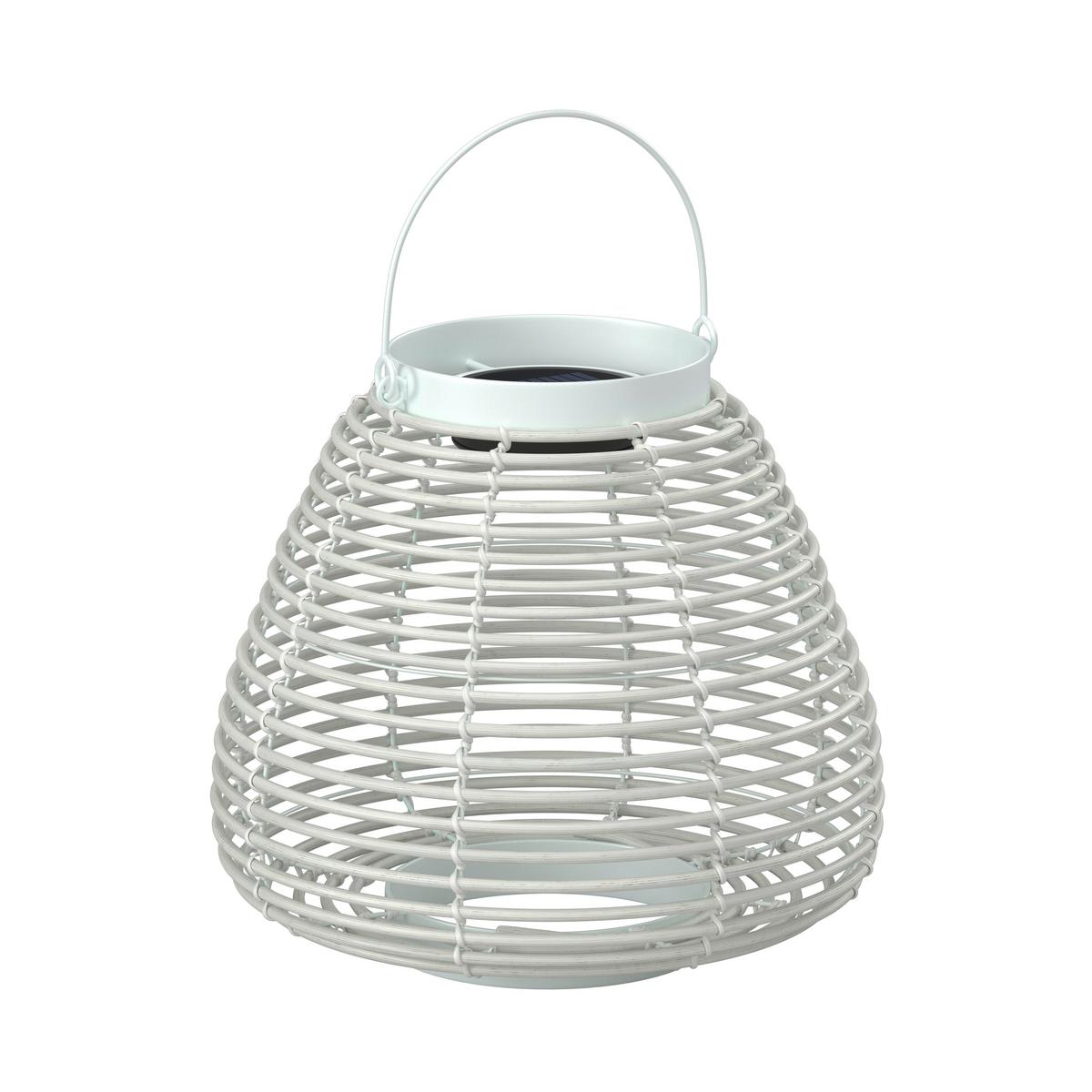 VONKAJŠIE SVIETIDLO ANINA - biela, Modern, kov/plast (36/35/36cm) - Bessagi Garden