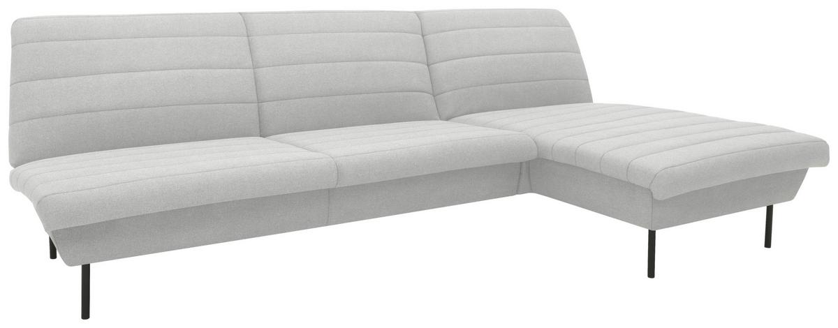 Ecksofa Looks Ix Silberfarben - Silberfarben/Schwarz, Design, Textil (274/168cm) - LOOKS by W.Joop