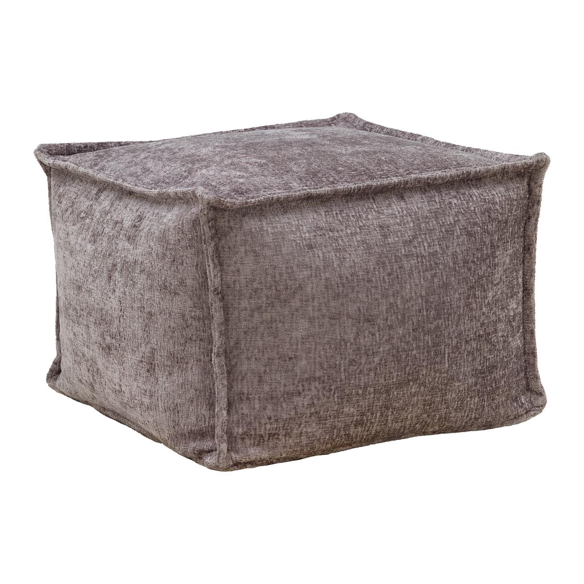 TABURETKA CUBE MEGA - sivá, Modern, textil (70/40/70cm) - Mömax