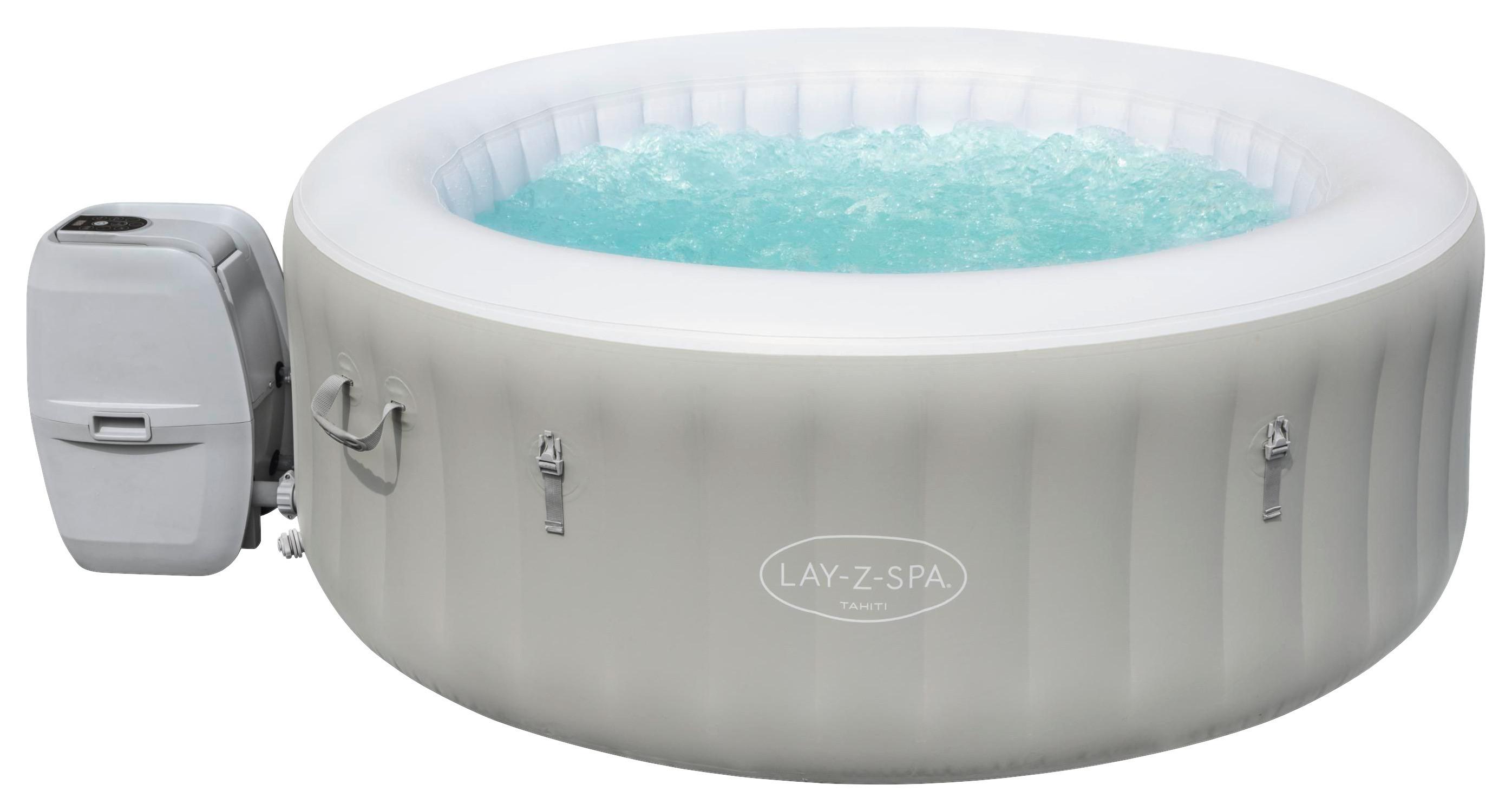 Whirlpool Aufblasbar Lay-z-spa Tahiti Airjet Ø 180 X H 66 Cm - Grau, MODERN, Kunststoff/Metall (180/66cm) - Bestway