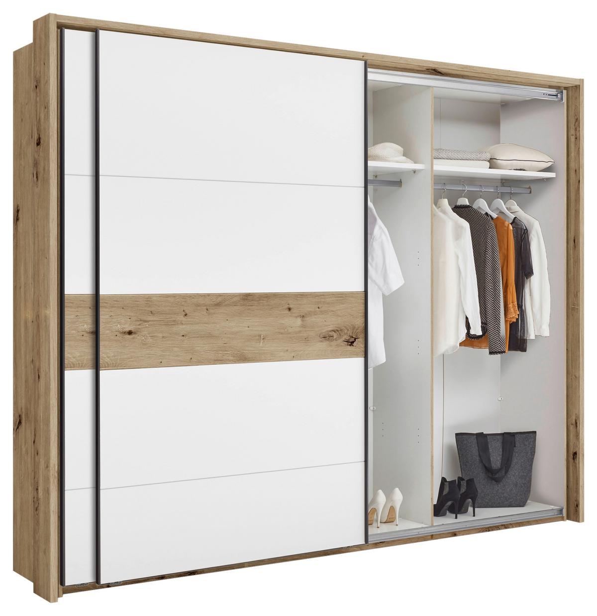 Passepartout-Rahmen Julia III Eiche Dekor für B: 280 cm - Eiche Artisan, KONVENTIONELL, Holzwerkstoff (280/230/17,5cm)