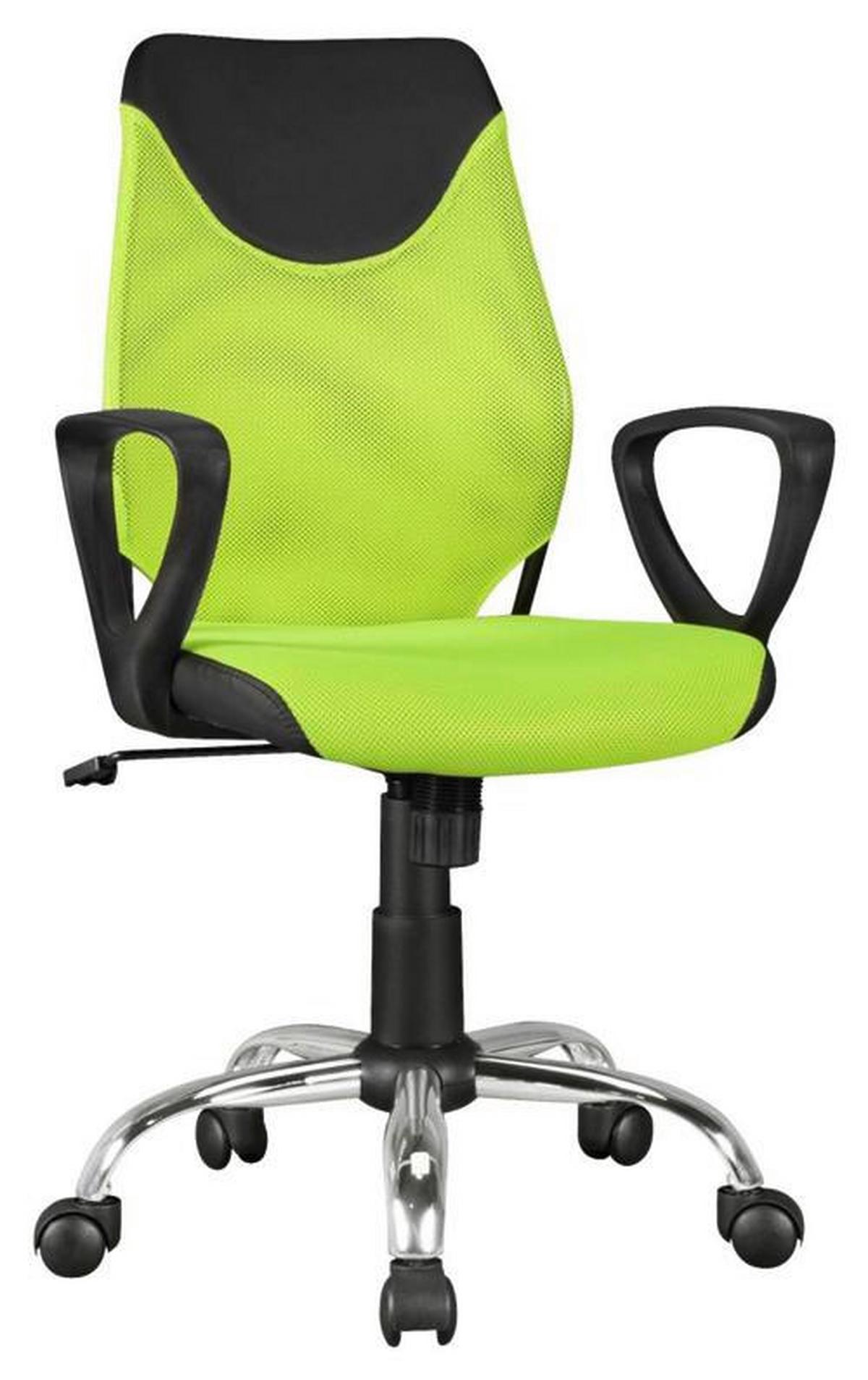 Otočná stolička pre dieťa Kika zelená - limetková/čierna, Modern, kov/plast (60/105/60cm) - MID.YOU