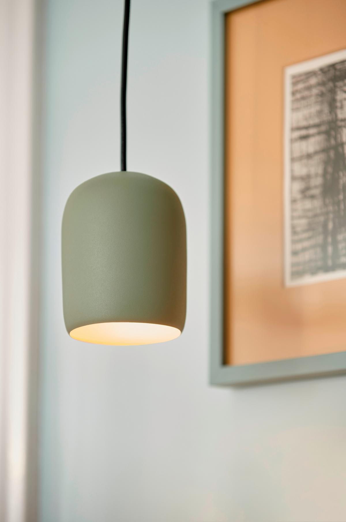 Hängeleuchte Notti Grün D: 10 cm - Grün, Design, Metall (10/12cm) - Nordlux