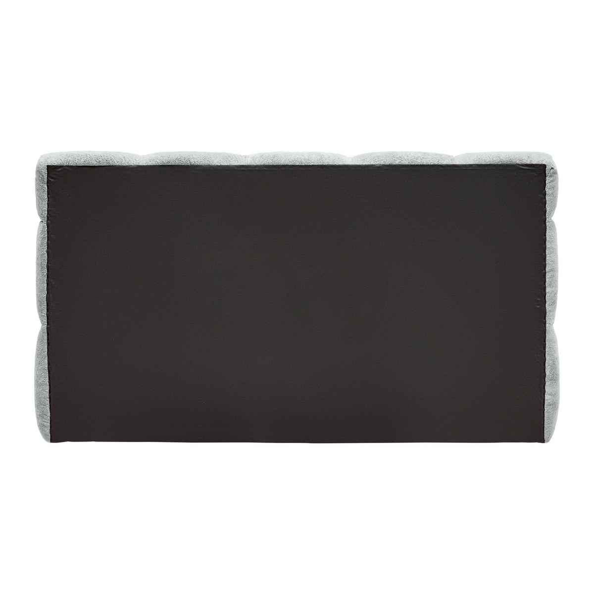 Polsterbett Monte Hellgrau ca. 120x200cm - čierna/svetlosivá, Konventionell, textil/plast (120/200cm) - Based
