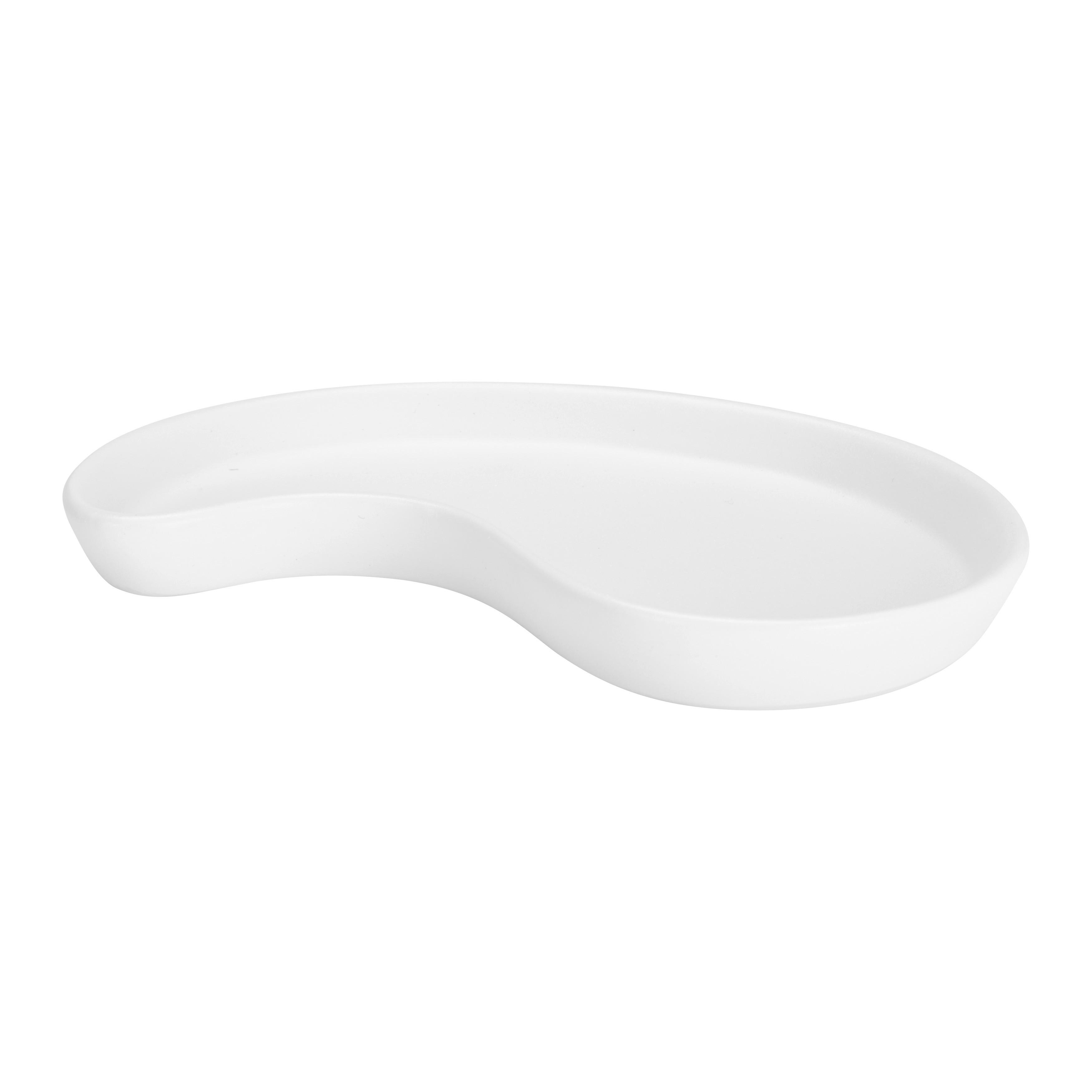 DEKORAČNÍ PODNOS LEILA - bílá, Konvenční, keramika (17cm) - Modern Living