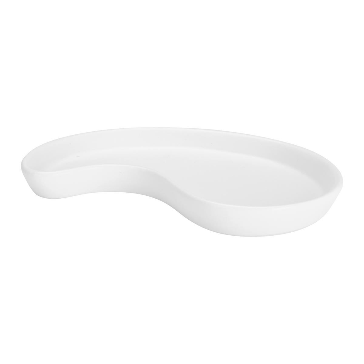 DEKORAČNÝ PODNOS LEILA - biela, Konventionell, keramika (17cm) - Modern Living