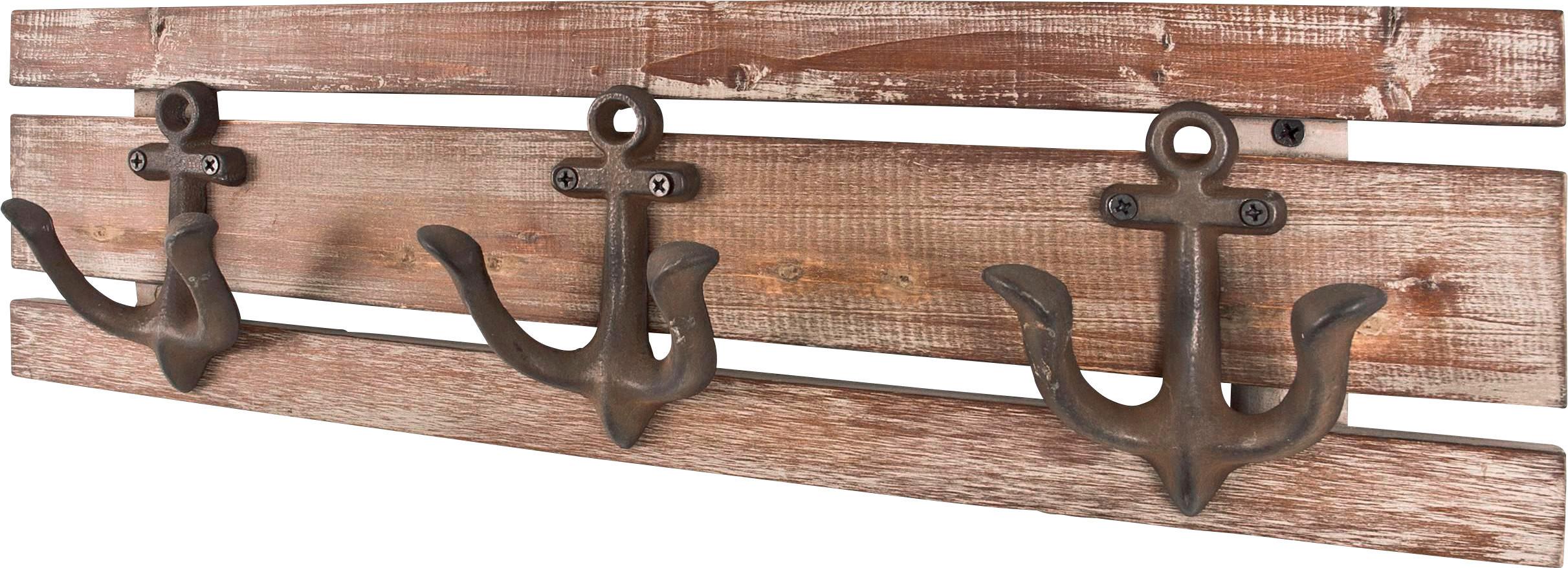 Hakenleiste Sailor B: 50 Cm Vintagoptik 3 Haken