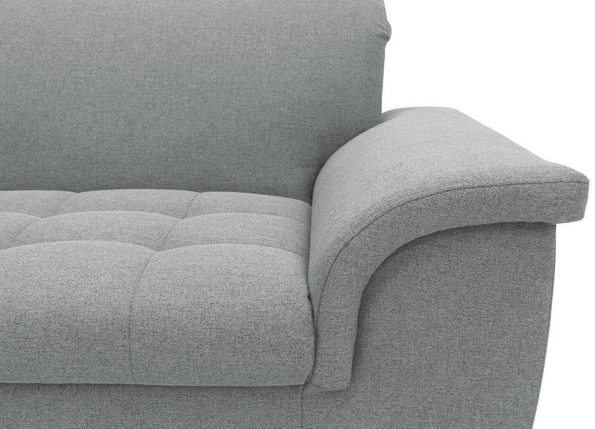 2-sitzer-sofa Kopfteil Verstellbar Franzi Mintgrau - Chromfarben/Mintgrün, KONVENTIONELL, Textil (190/81/105cm) - MID.YOU