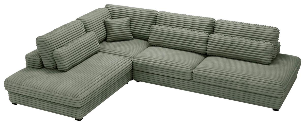 Sven Grün S: 244x332 Cm - Schwarz/Grün, Design, Textil (244/332cm) - Livetastic