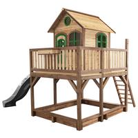 Spielturm A030.151.80 - Braun/Grau, KONVENTIONELL, Holz (377/291/255cm) - Ambia Garden