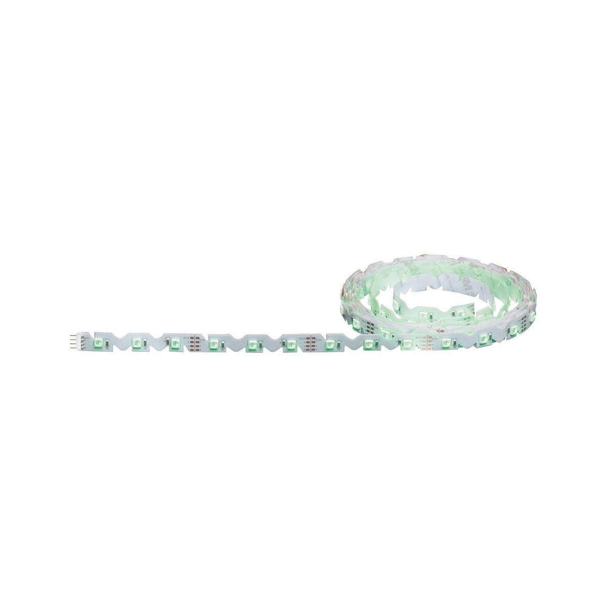 Led-streifen Farbwechsler L: 3 M Stufenverstellbar - Weiß, Design, Kunststoff (300/1,3/0,2cm) - Paulmann