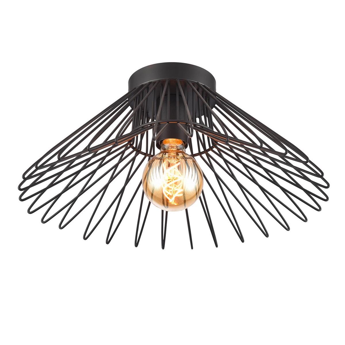 Deckenleuchte 5069/plg - Schwarz, KONVENTIONELL, Metall (60/22cm)