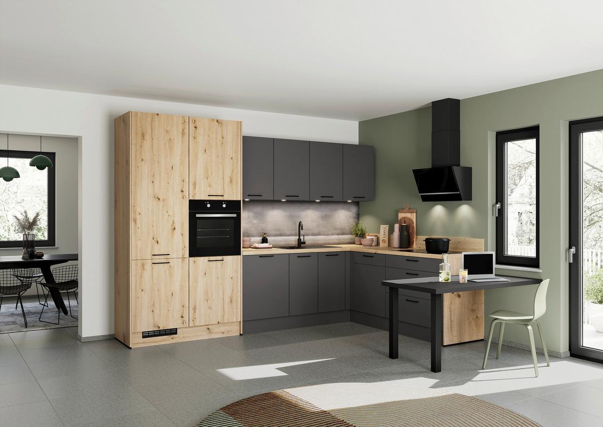 Eckküche Ip 1200 - MODERN, Holzwerkstoff (328/217cm) - Impuls