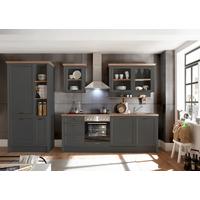 Zweizeilige Küche Jasmin 235 + 104 cm mit Geräten - Anthrazit/Eiche Artisan, LIFESTYLE, Holzwerkstoff (235-104cm) - MID.YOU