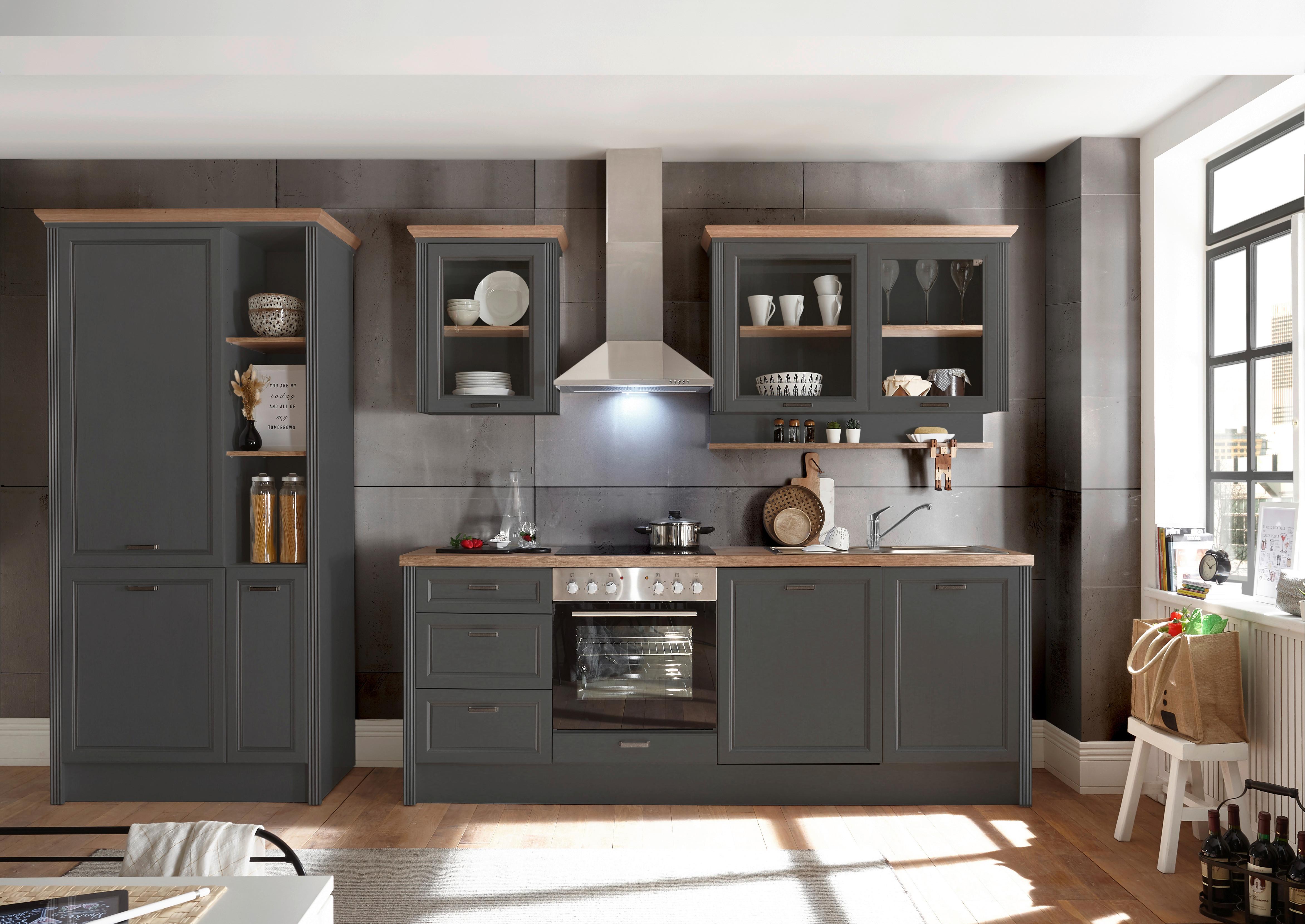 Zweizeilige Küche Jasmin 235 + 104 cm mit Geräten