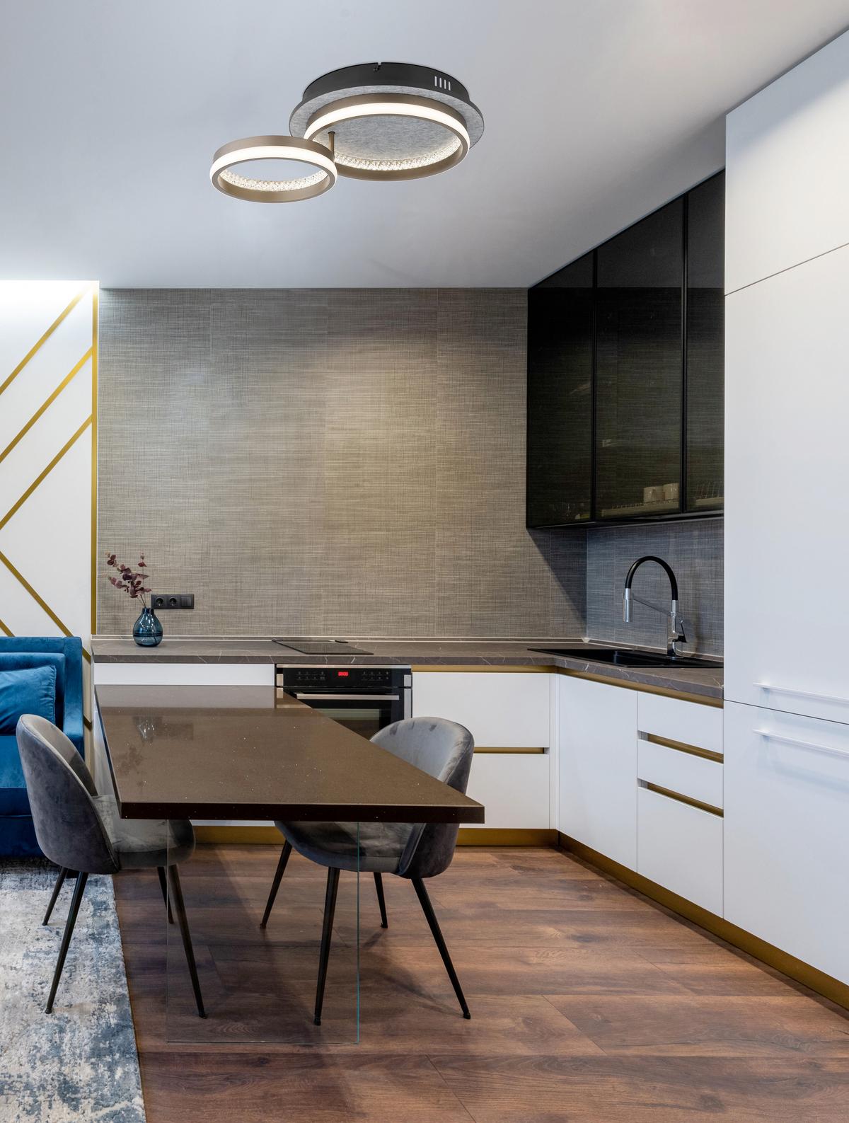 Led Mennyezeti Lámpa 67179d1 Della - fekete/fehér, Design, műanyag/fém (47,2cm) - Globo