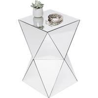 Beistelltisch Luxury Weiß B: 32 cm - Trend, Glas/Holzwerkstoff (32/32/54cm) - Kare-Design