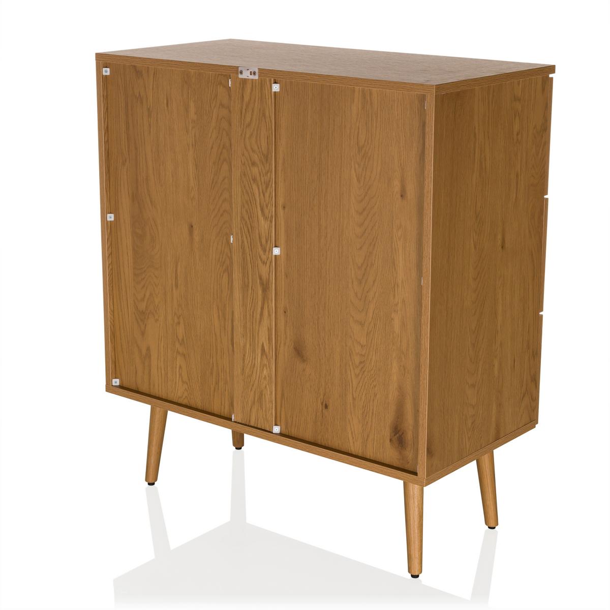 Kommode Boheo Eichefarben B: 80 Cm - Eichefarben, MODERN, Holzwerkstoff (80/90/40cm) - MID.YOU