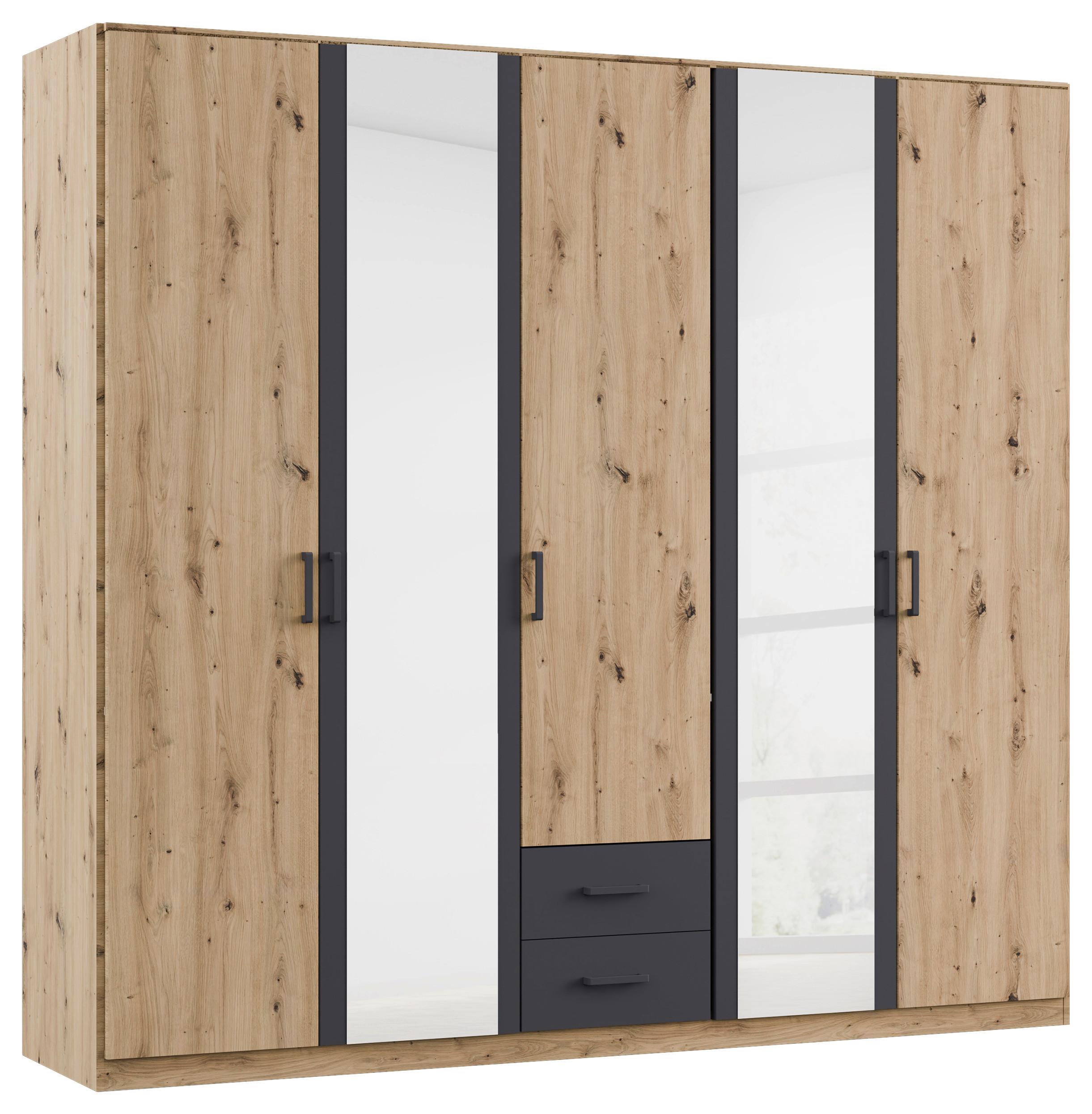 Drehtürenschrank 226cm Despina Eiche Artisan Dekor - Eichefarben/Eiche Artisan, KONVENTIONELL, Holzwerkstoff (226/210/54cm)