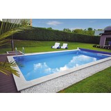 Styroporpool Set Standard 700 X 350 X 150cm - Weiß, MODERN, Kunststoff (700/350/150cm)