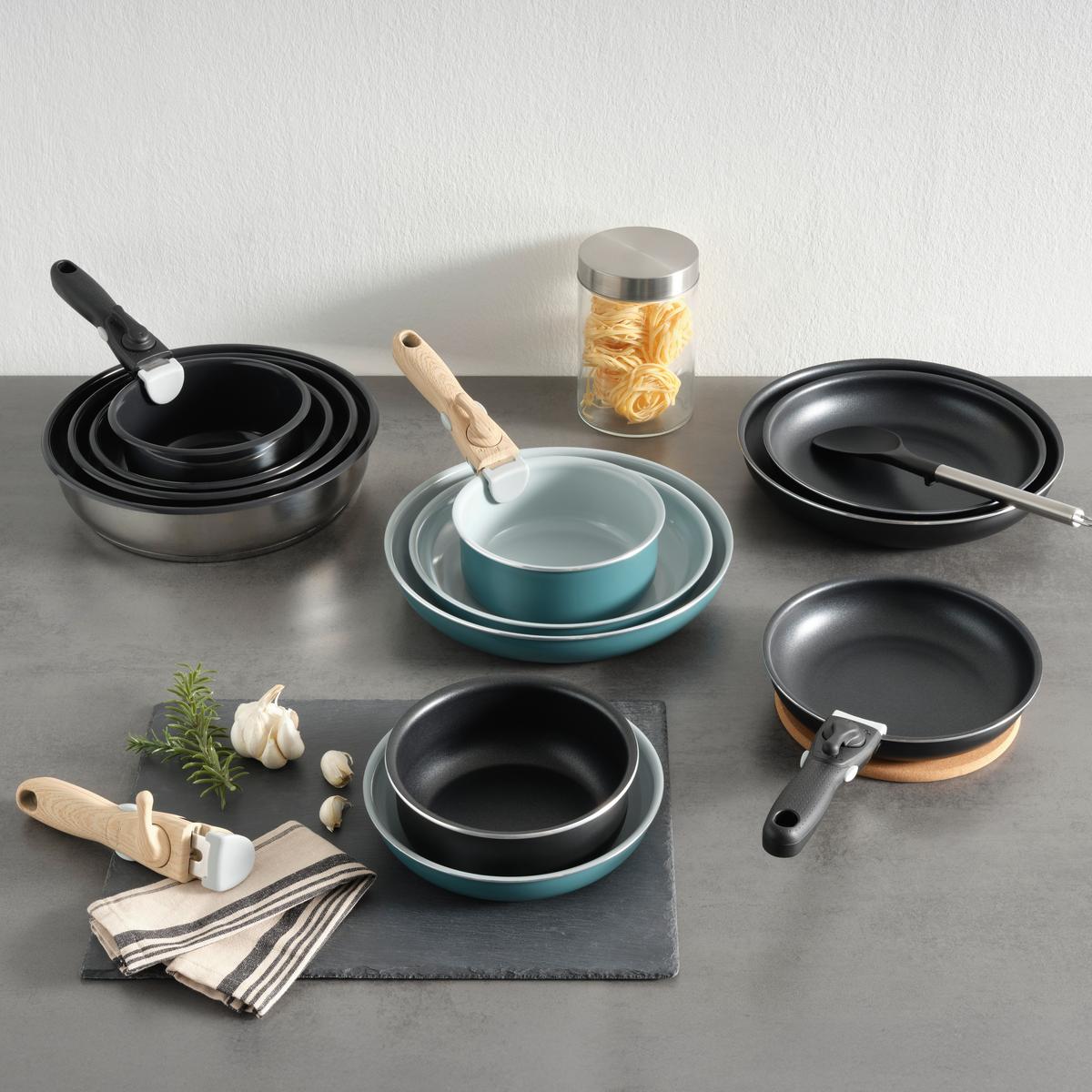 Pánev na smažení Ø 28 cm - zelená, Konvenční, kov (28/4,8cm) - Mömax