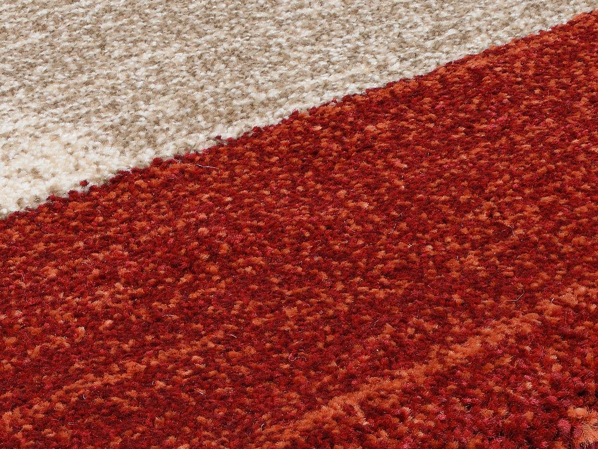 Webteppich Palazzo Bloc Braun/Rot/Beige 200x290 cm - Beige/Rot, KONVENTIONELL, Textil (200/290cm) - Novel