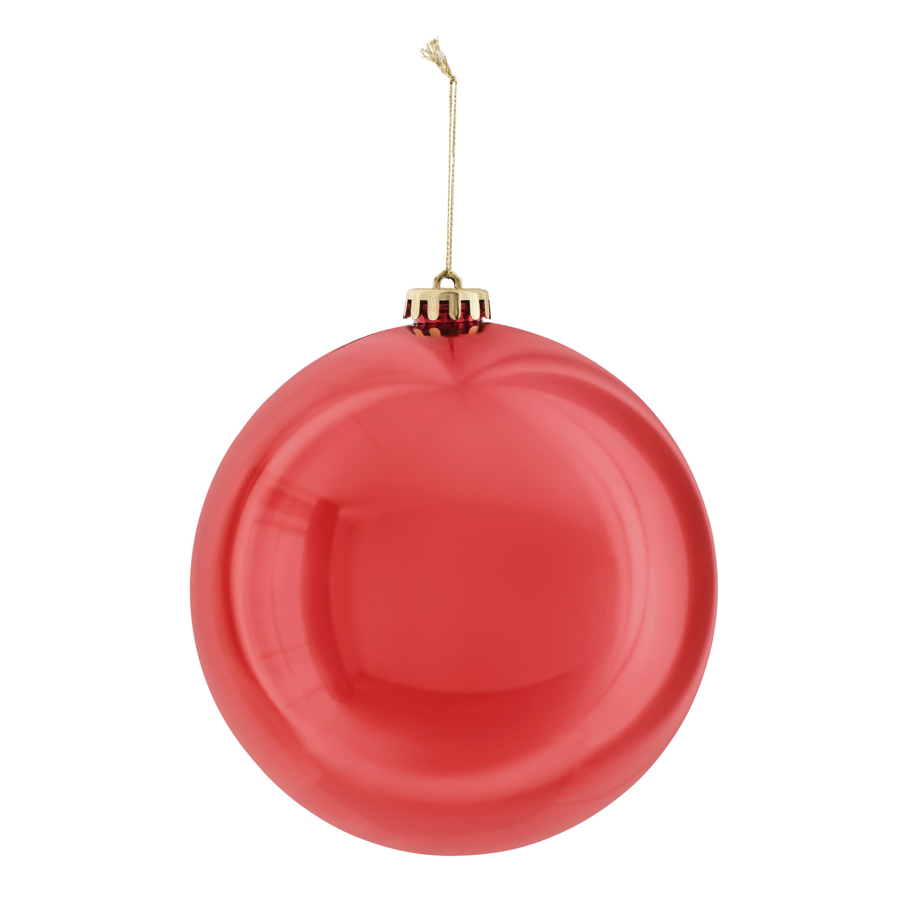 baňka na vánoční stromeček BIG -PAZ- - červená, plast (15cm) - Mömax