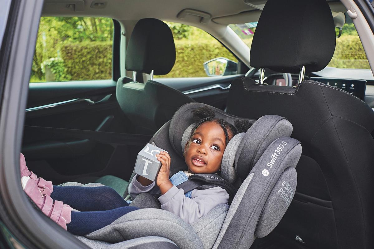 Reboarder-kindersitz Swift360s - Schwarz, Basics, Kunststoff/Textil (44/60/50cm) - Osann