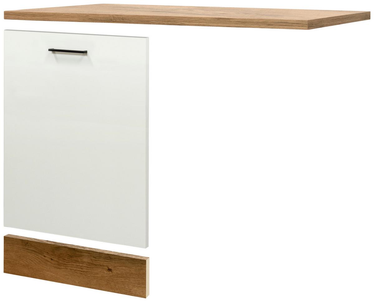 Krycí čelní panel myčky AVILA - barvy dubu/magnolie, Konvenční, kompozitní dřevo (110/85/60cm) - FlexWell