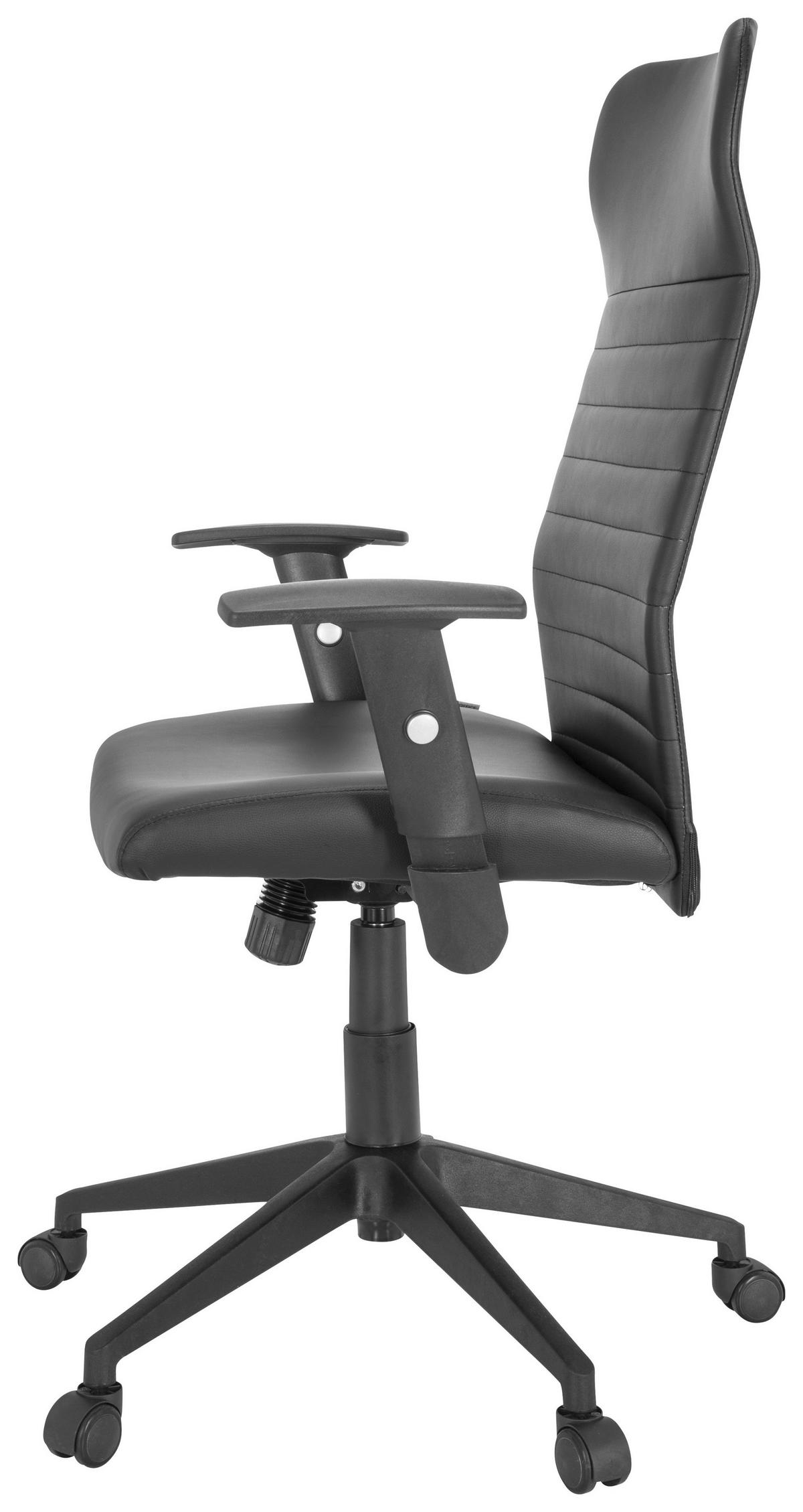 Drehstuhl Arton 30 Schwarz - Schwarz, MODERN, Kunststoff/Textil (72/115/55cm) - MID.YOU