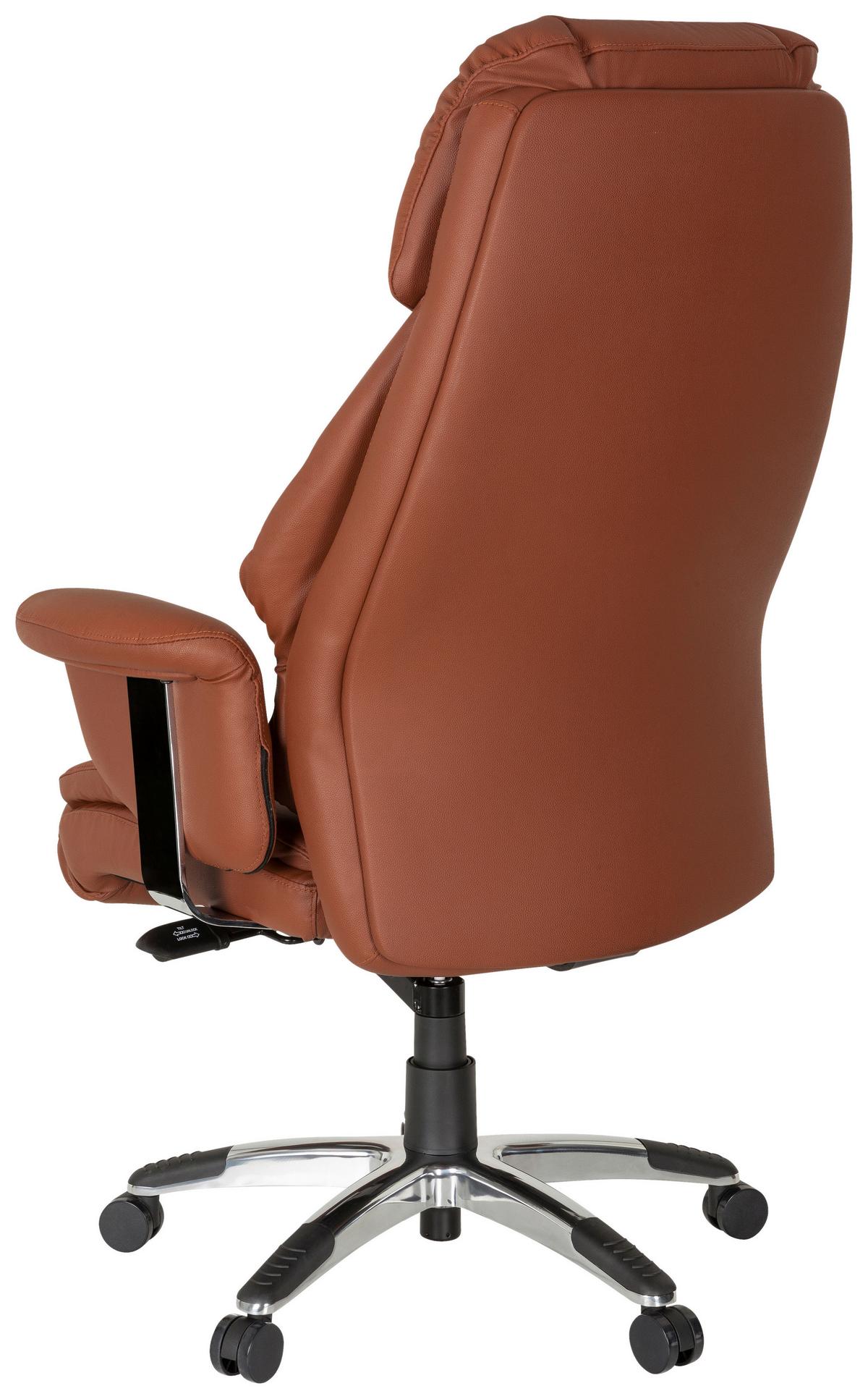 Chefsessel Prado Braun - Braun, MODERN, Kunststoff/Textil (63/140/52cm) - MID.YOU