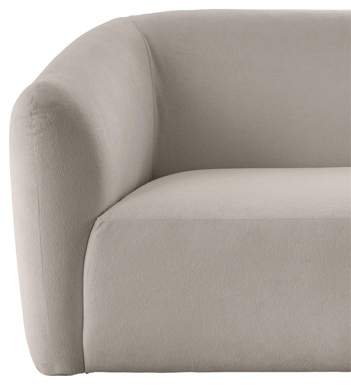 Ecksofa Jesi, Taupe S: 238x107 Cm - Taupe/Schwarz, MODERN, Textil (238/107cm) - Livetastic