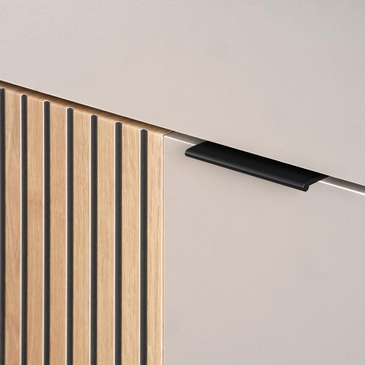 Kommode Clever Eiche Dekor/Kaschmir B: 70cm - Kaschmir/Eichefarben, MODERN, Holzwerkstoff (70/92/38cm)