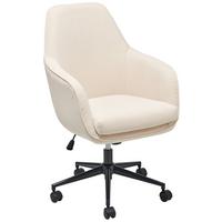 Drehstuhl Columbus - Beige/Schwarz, LIFESTYLE, Kunststoff/Textil (63/93-98/71cm) - Livetastic