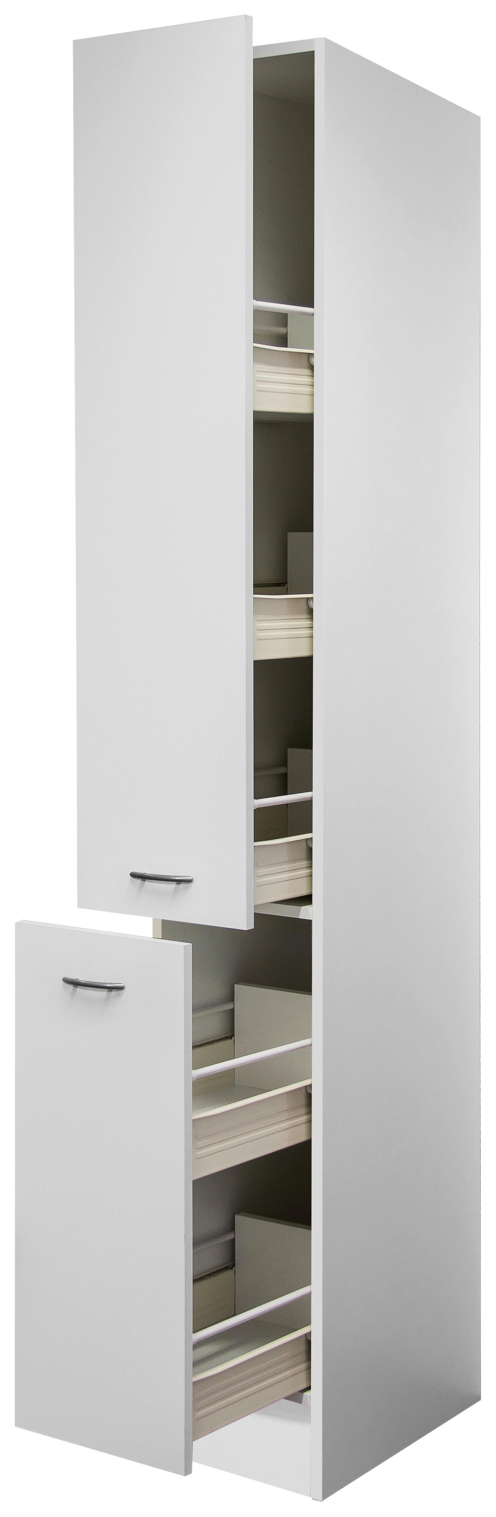 Apothekerschrank Wito B: 30 cm Weiß 5 Auszüge