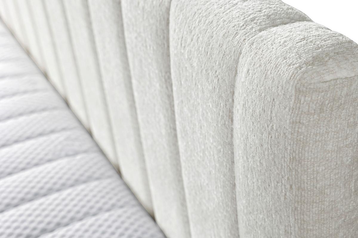 Schlafsofa Roma, Creme B: 212 Cm - Creme/Schwarz, Design, Holz/Holzwerkstoff (212/83/99cm) - MID.YOU