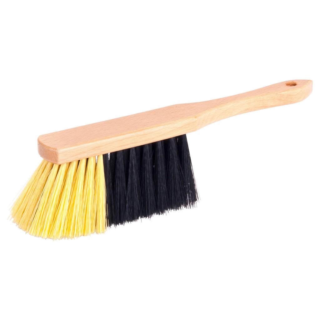 Handfeger Woody L: 28 cm Kunststoff-Borsten Holzgriff