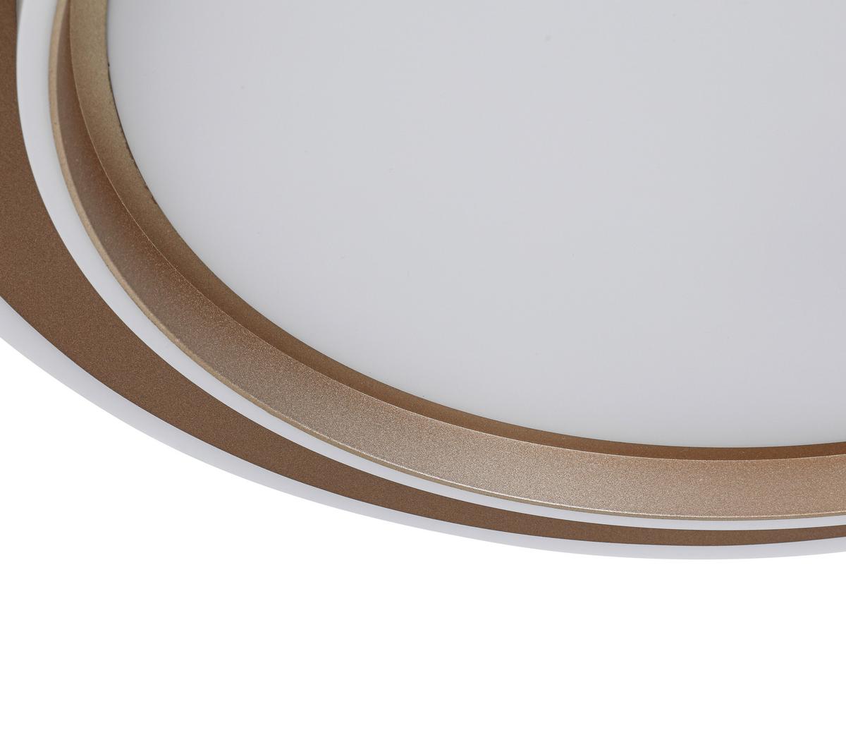 STROPNÉ LED SVIETIDLO PROL - biela/šampanská, Modern, kov/plast (46/5cm) - Mömax