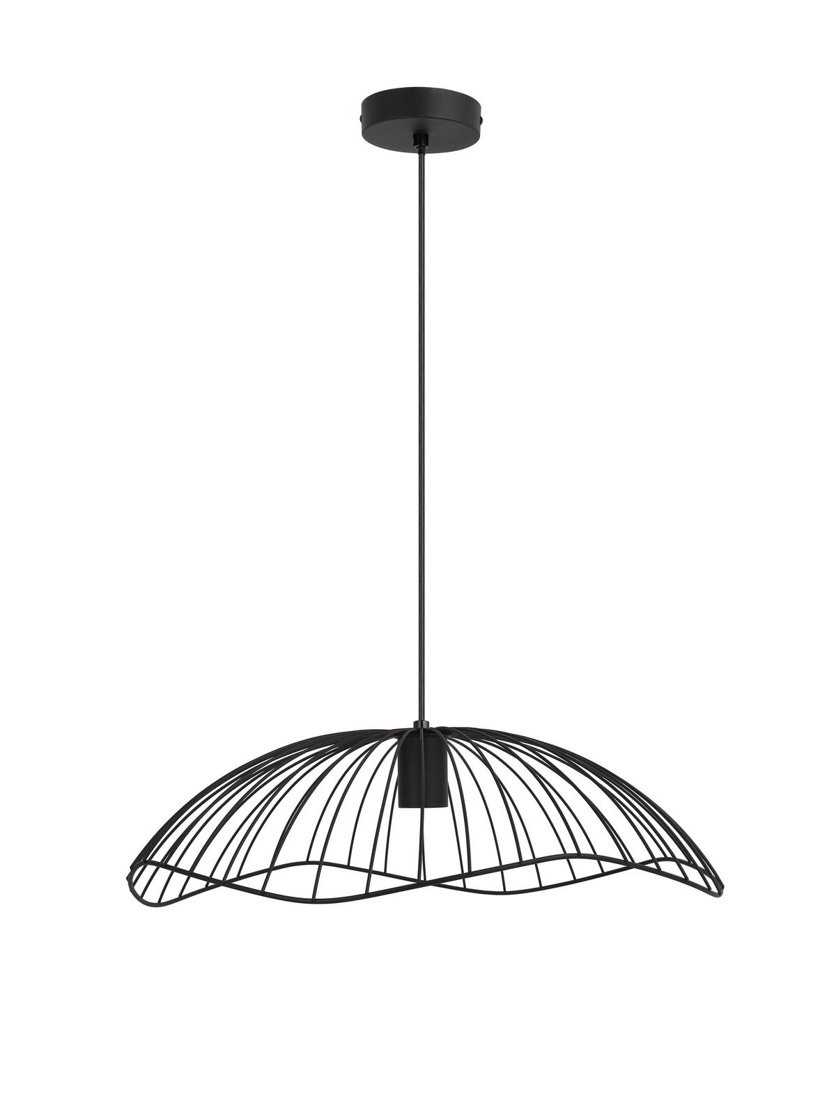 Závěsné svítidlo ELIOT, bez 1xE27 max. 40W - černá, Moderní, kov/plast (50/120cm) - Modern Living