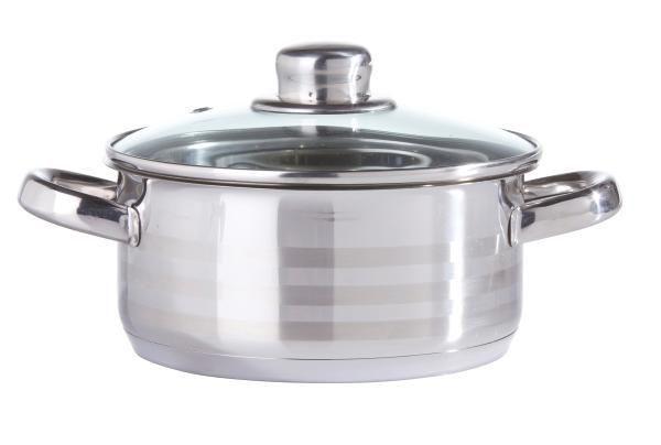 Hrnec Paula, 5,6l - čiré/barvy nerez oceli, Konvenční, kov/sklo (24/13,5cm) - Mömax