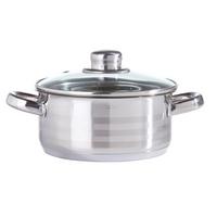 Hrnec Paula, 5,6l - číra/farba ušľachtilej ocele, Konventionell, kov/sklo (24/13,5cm) - Mömax